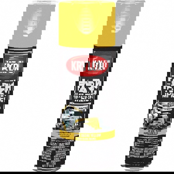 Floor Coating Spray Paint: Yellow, Gloss, 12 oz